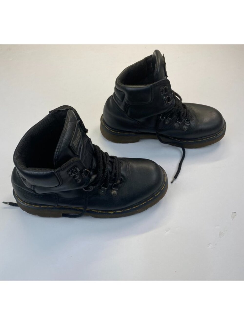 Dr Martins Black Leather Combat Boots Size 9  US Mens
